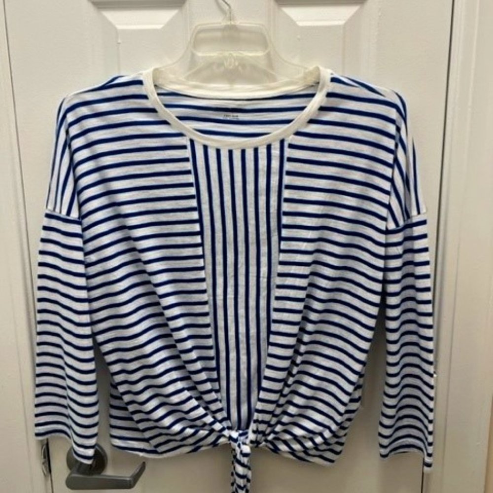 Nautical Banana Republic Striped Tee Size L